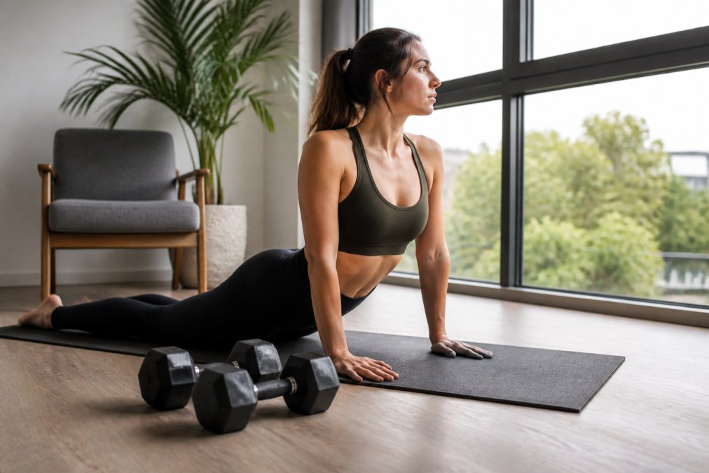 15 lb Dumbbells in a Yoga Routine: How to Mix Weights