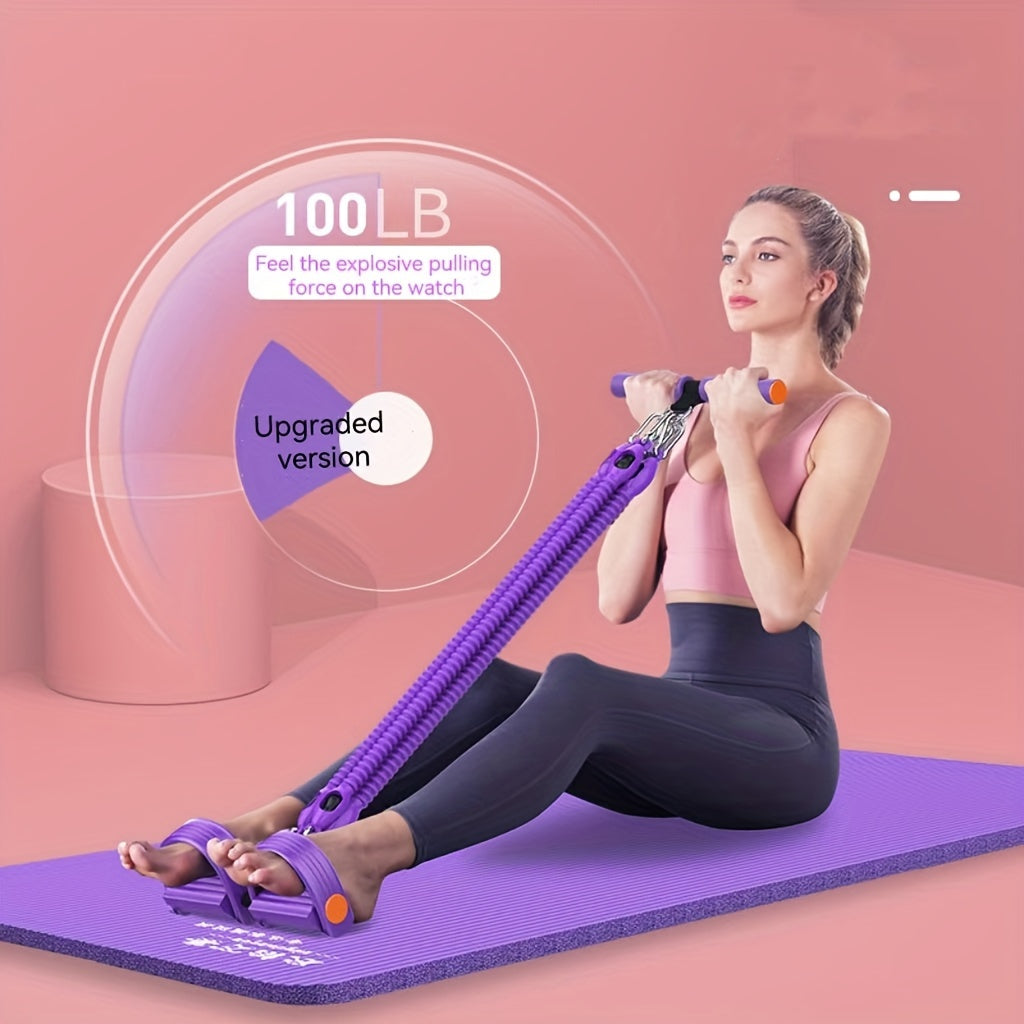 Chest Expander Pedal Resistance Band Home Fitness