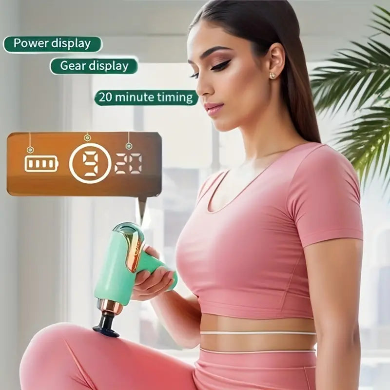 NNETM Portable Deep Tissue Massage Gun(Green)