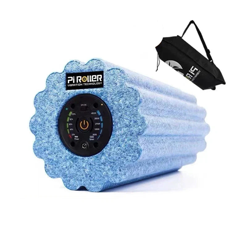 Electric Foam Roller for Muscle Relaxation – Blue Wave Design