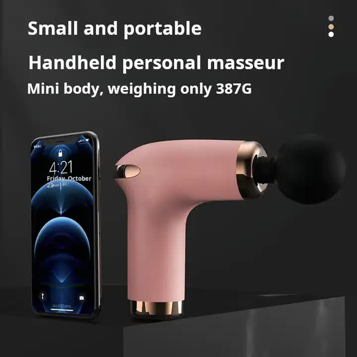 NNEDSZ Green Massage Gun - 6-Speed Deep Tissue Massager with 4 Professional Massage Heads