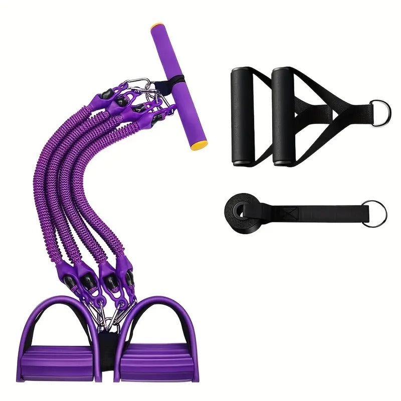 Chest Expander Pedal Resistance Band Home Fitness